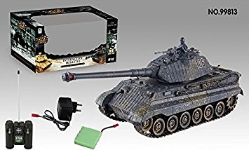 s-idee® 01661 Battle Panzer 1:28 mit integriertem Infrarot Kampfsystem 2.4 Ghz RC R/C ferngesteuert